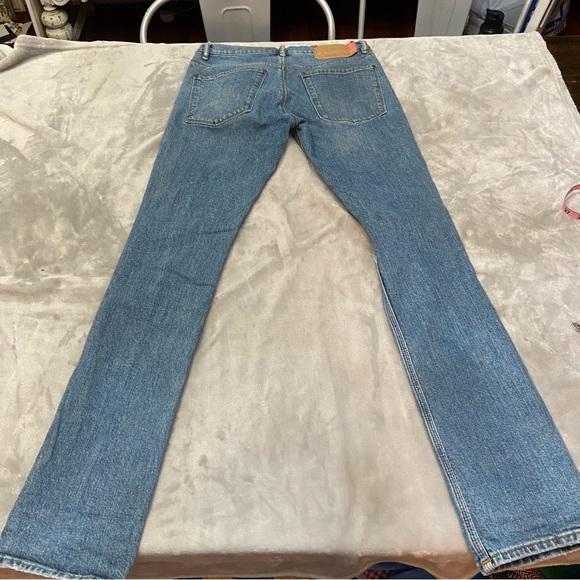 Acne studios Bla Konst max mid ripped Slim Fit Ripped Knee Jeans 28839 - Picture 4 of 13